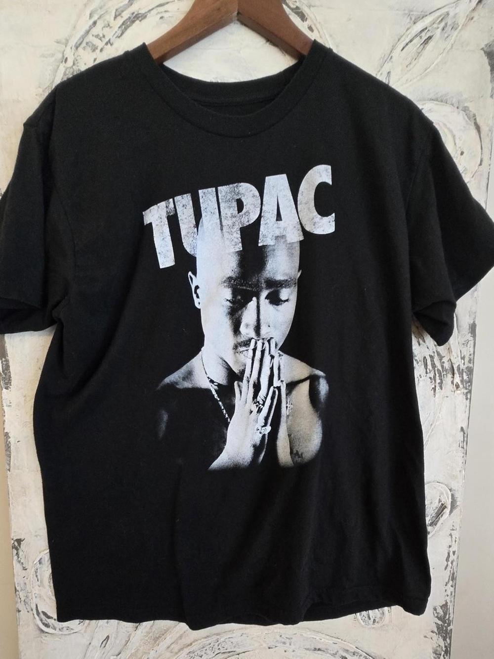 Tupac Black Graphic Short Sleeve Tee